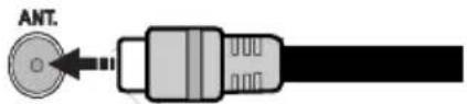 AKAI ALED3224BK - Branchement de l'antenne/Câble - 1