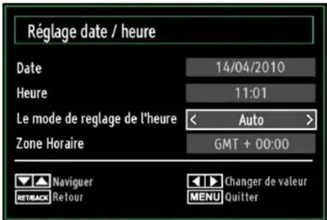 LENCO DVL2494 - Configurer le réglage Date/Heure - 1