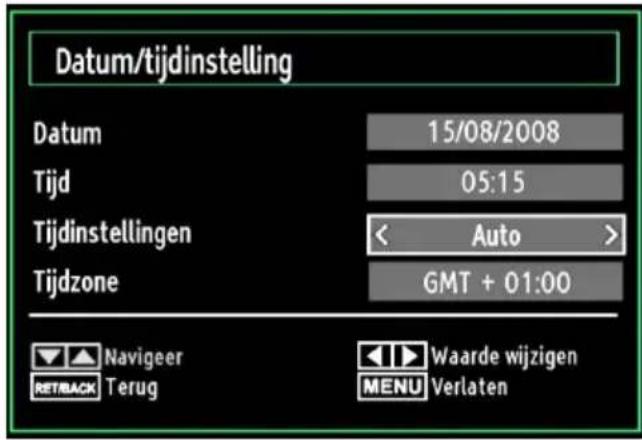 LENCO DVL2494 - De datum-/tijdsinstalleng configureren - 1