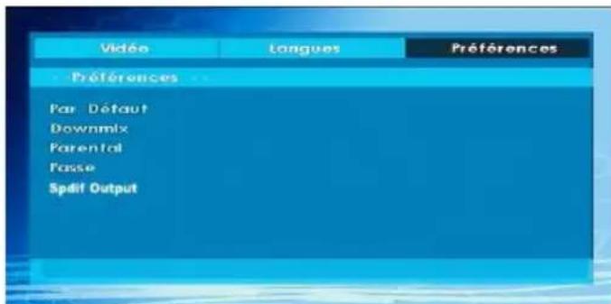 LENCO DVL2494 - Preférences - 1