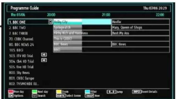 LENCO DVL2694 - EPG Timeline Schedule - 1