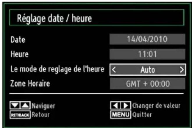 LENCO DVL2694 - Configurer le réglage Date/Heure - 1