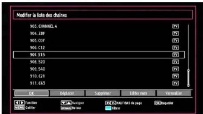 LENCO DVL2694 - Fonctionnement de la liste des chaînes - 1