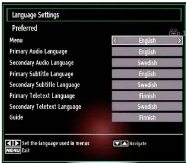 LENCO DVL2694 - Language Settings - 1