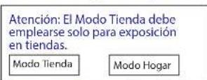 HAIER LE50M600SF - Modo HOME o SHOP - 1