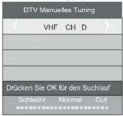HAIER LE50M600SF - 2.1) DTV Manueller Kanalsuchlauf (DVB-T) - 2