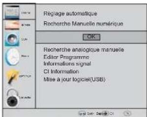 HAIER LE50M600SF - 2.1) Recherche manuelle DTV (DVB-T) - 1