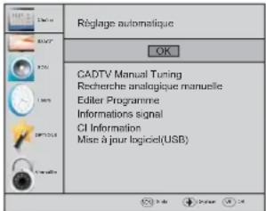 HAIER LE50M600SF - 1.2) Recherche automatique (DVB-C) - 1