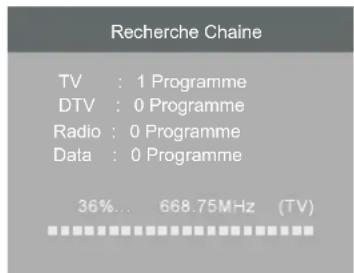 HAIER LE50M600SF - 1.1) Recherche automatique (DVB-T) - 4