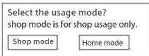 HAIER LE50M600SF - HOME or Shop modes - 1