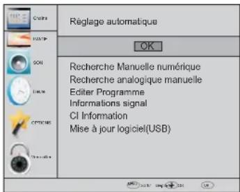 HAIER LE50M600SF - 1.1) Recherche automatique (DVB-T) - 1