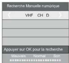 HAIER LE50M600SF - 2.1) Recherche manuelle DTV (DVB-T) - 2