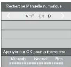 HAIER LE40M600SF - 2.1) Recherche manuelle DTV (dvb-t) - 2