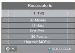 HAIER LE40M600SF - Recordatorio - 1