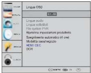 HAIER LE40M600SF - Menu opzioni - 1