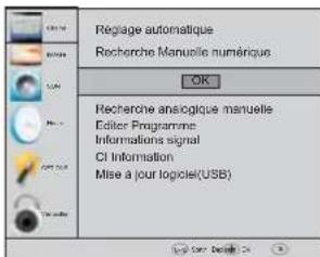 HAIER LE40M600SF - 2.1) Recherche manuelle DTV (dvb-t) - 1