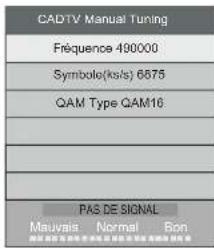 HAIER LE40M600SF - 2.2) Recherche manuelle DTV (dvb-c) - 1