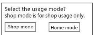 HAIER LE40M600SF - HOME or Shop modes - 1