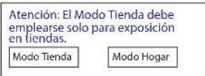 HAIER LE40M600SF - Modo HOME o SHOP - 1