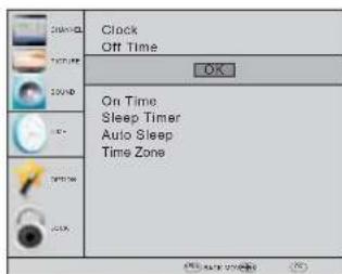 HAIER LE40M600SF - TIME MENU - 1
