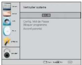 HAIER LE40M600SF - Menu verrouillage - 1