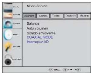 HAIER LE40M600SF - MENU DE SONIDO - 1