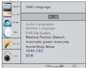 HAIER LE40M600SF - OPTION MENU - 1