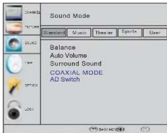 HAIER LE40M600SF - 3.SOUND MENU - 1