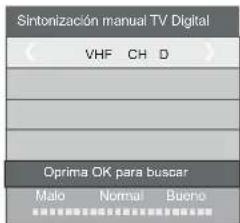 HAIER LE40M600SF - 2.1) Sintonizacion manual de DTV (DVB-T) - 2
