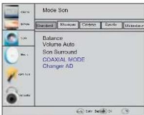 HAIER LE40M600SF - Menu audio - 1