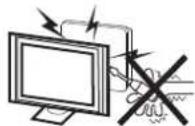 HAIER LE40M600SF - WARNING AND CAUTIONS - 1