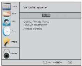 HAIER LE39M600SF - Menu Verrouillage - 1