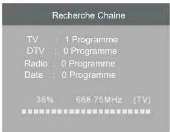 HAIER LE39M600SF - 1) Recherche automatique (DVB-T) - 4