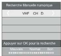 HAIER LE39M600SF - 2.1) Recherche manuelle DTV (DVB-T) - 2