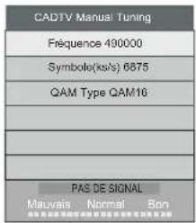 HAIER LE39M600SF - 2) Recherche manuelle DTV (DVB-C) - 2