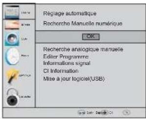 HAIER LE39M600SF - 2.1) Recherche manuelle DTV (DVB-T) - 1