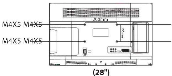HAIER LE32M600C - RICHTLIJEN VOOR MONTEREN AAN EEN MUUR - 6