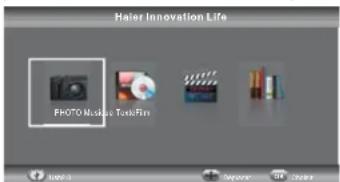 HAIER LE32M600C - Lecture USB - 1
