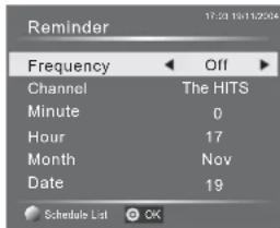 HAIER LE32M600C - Reminder (Blue Button) - 1
