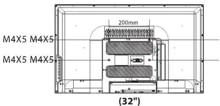 HAIER LE32M600C - RICHTLIJEN VOOR MONTEREN AAN EEN MUUR - 7