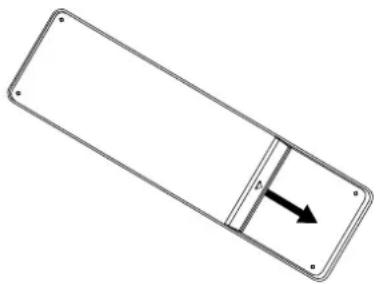 HAIER LE32F600C - Colocacion de las pilas - 1