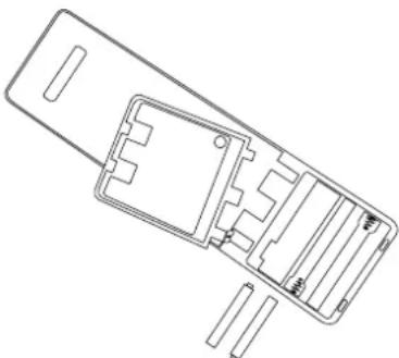 HAIER LE32F600C - Installazione delle batterie - 2