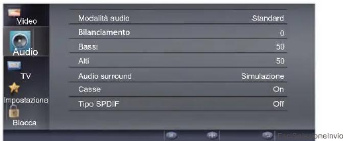 HAIER LE32F600C - Regolazione delle impostazioni audio - 1