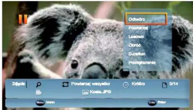 HAIER LE32F600C - Tryb odtwarzania zdjec - 1