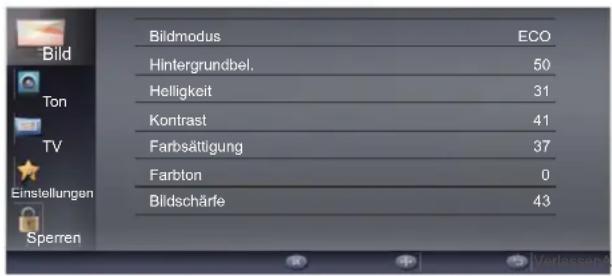 HAIER LE32F600C - Anpassen der Bildeinstellungen - 1