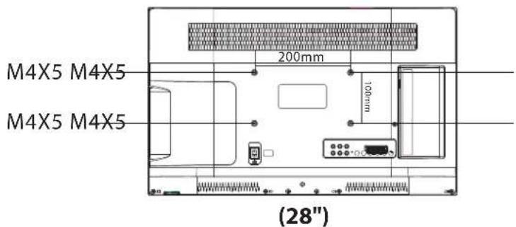 HAIER LE24M600CF - RICHTLIJEN VOOR MONTEREN AAN EEN MUUR - 6