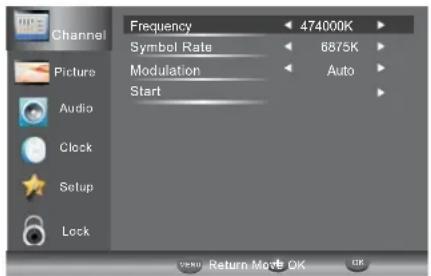 HAIER LE24M600CF - 2.2)DTV Manual Tuning (DVB-C) - 1