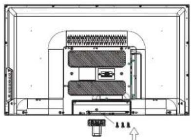 HAIER LE24M600CF - Istruzioni di assemblaggio della base di sostegno - 5