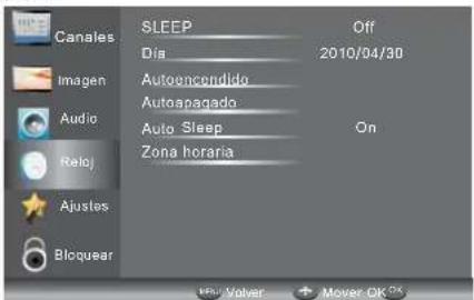 HAIER LE24M600CF - Menu RELOJ - 1