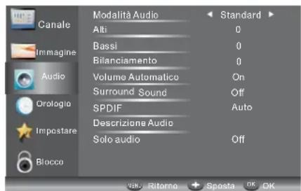HAIER LE24M600CF - MENU AUDIO - 1